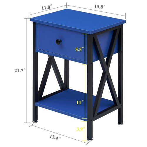 Vecelo nightstand for bedroom - nightstand,