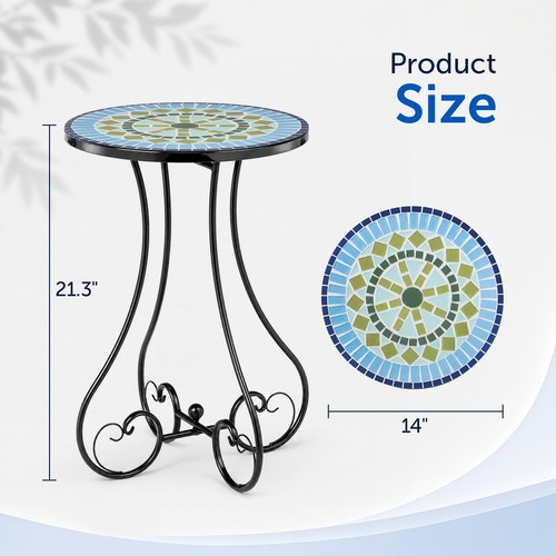 Side table 14in - 14in, mosaics